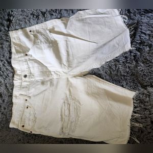 Mens Levi's distressed shorts